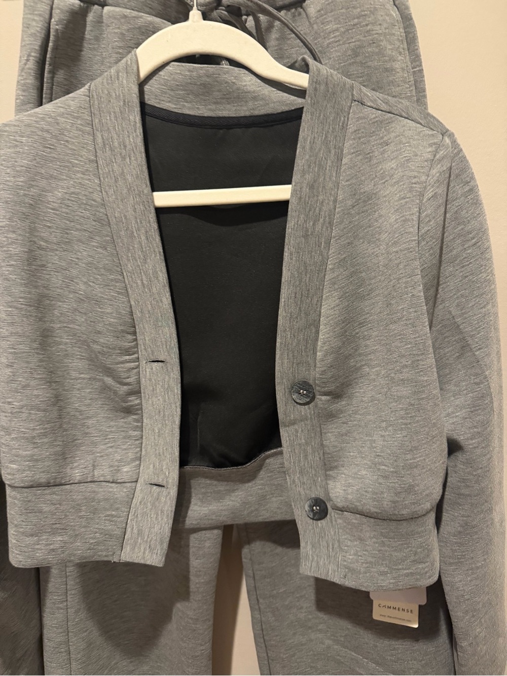 Commense Gray Two-Piece Knit Lounge Set | XS | NWT - Picture 2 of 6